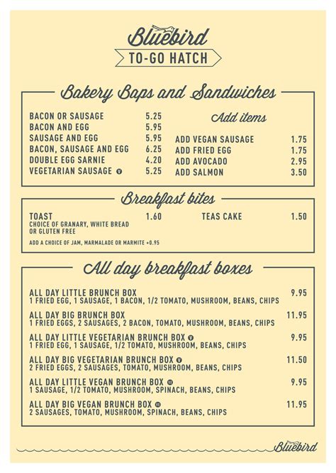 hatched menu.